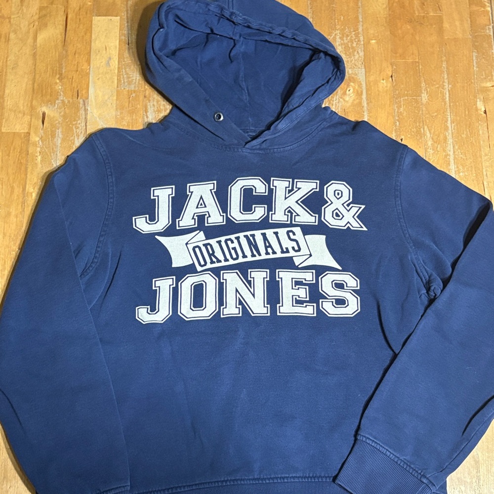 Jack & Jones Navy Hoodie Sweatshirt
